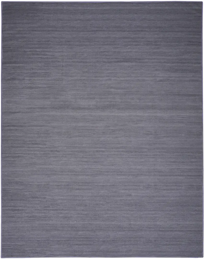 Navy Blue Abstract Washable Area Rug Photo 2