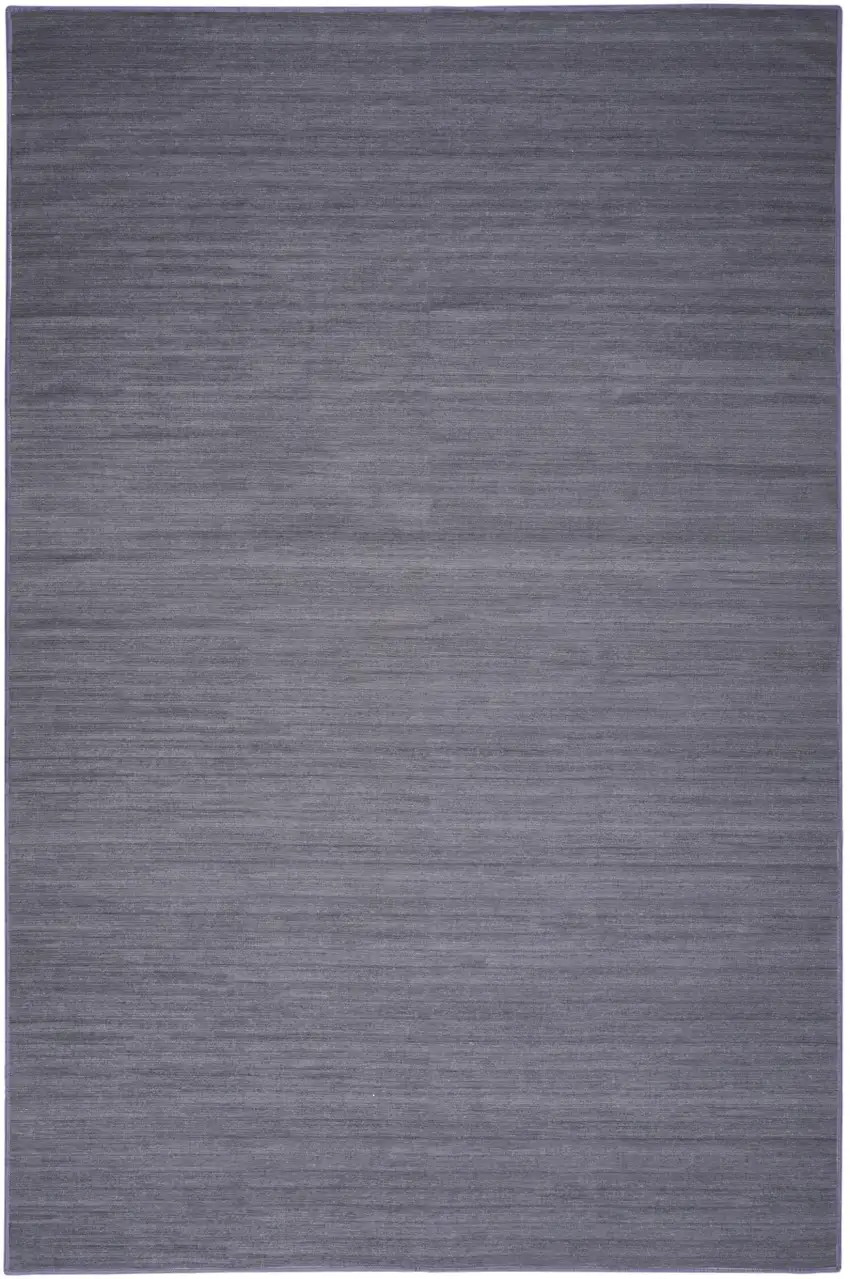Navy Blue Abstract Washable Area Rug Photo 2