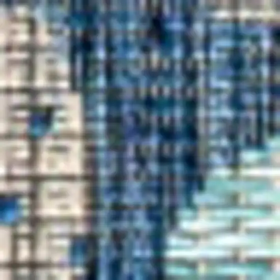 Navy Blue And Aqua Floral Indoor Outdoor Area Rug Photo 2