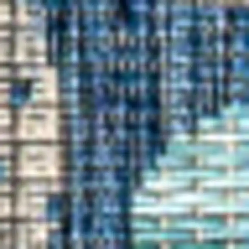 Navy Blue And Aqua Floral Indoor Outdoor Area Rug Photo 2