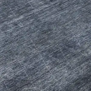 Photo of Navy Blue And Beige Geometric Washable Area Rug With UV Protection