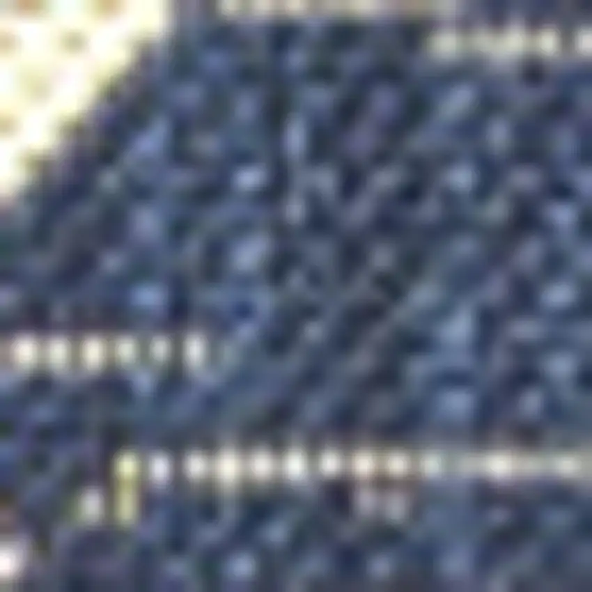 Navy Blue And Beige Trellis Indoor Outdoor Area Rug Photo 2