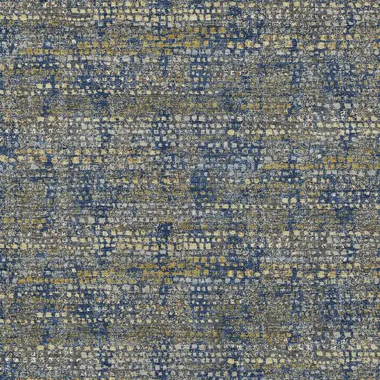 Navy Blue And Blue Abstract Washable Indoor Outdoor Area Rug Photo 2