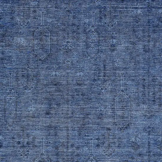 Navy Blue And Blue Southwestern Washable Indoor Outdoor Area Rug Photo 6