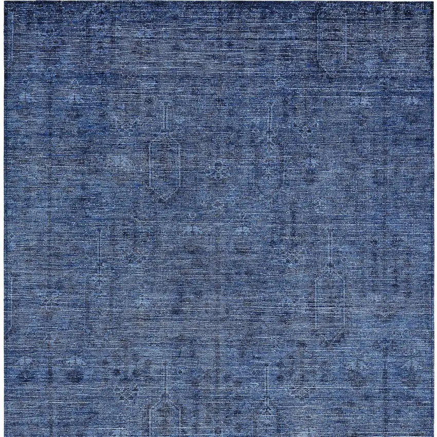Navy Blue And Blue Southwestern Washable Indoor Outdoor Area Rug Photo 6