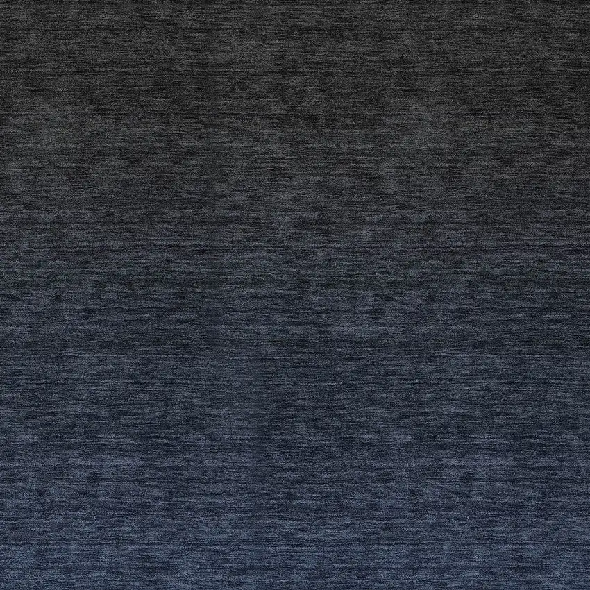 Navy Blue And Charcoal Abstract Washable Indoor Outdoor Area Rug Photo 6