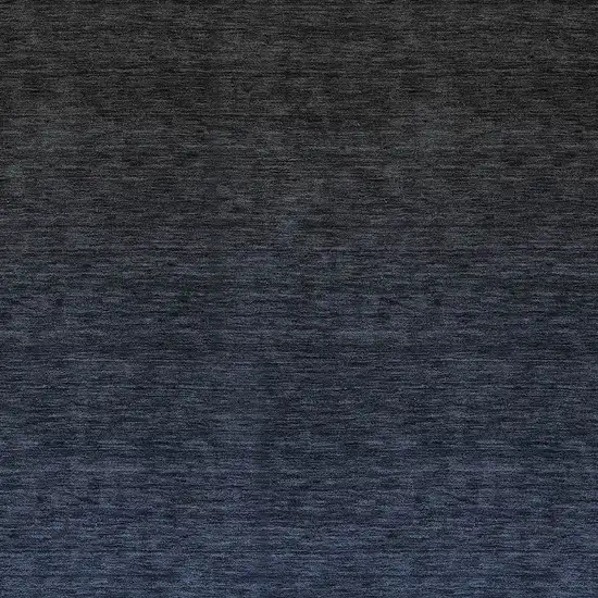 Navy Blue And Charcoal Abstract Washable Indoor Outdoor Area Rug Photo 6
