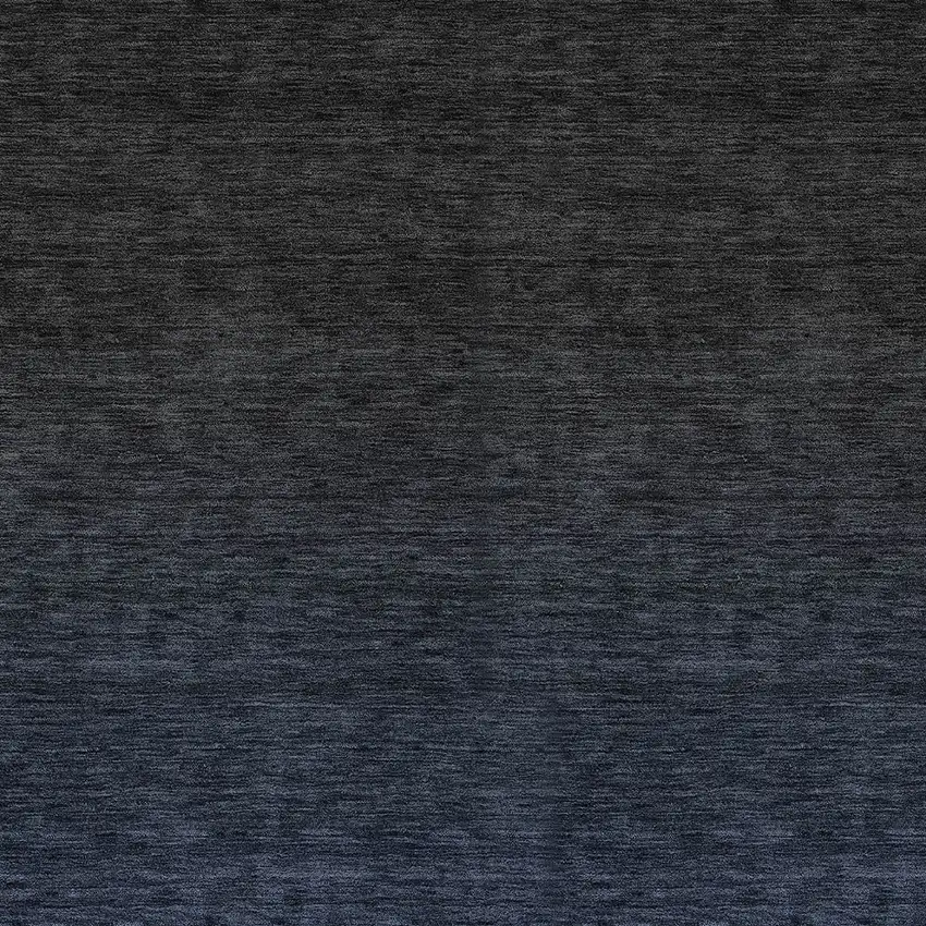 Navy Blue And Charcoal Abstract Washable Indoor Outdoor Area Rug Photo 6