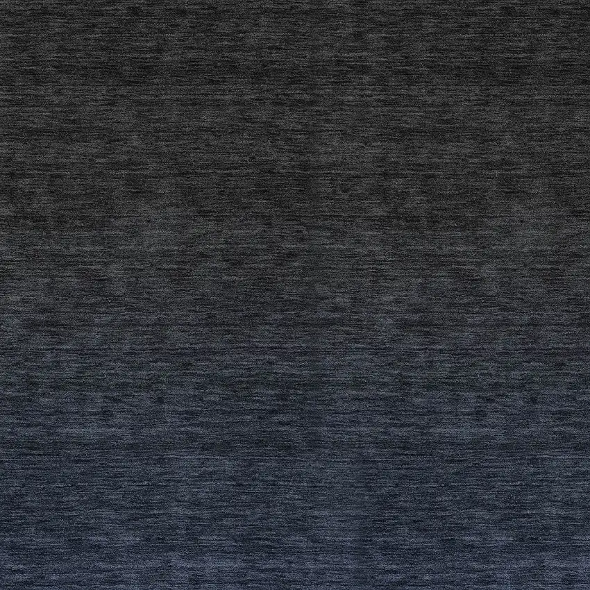 Navy Blue And Charcoal Abstract Washable Indoor Outdoor Area Rug Photo 6
