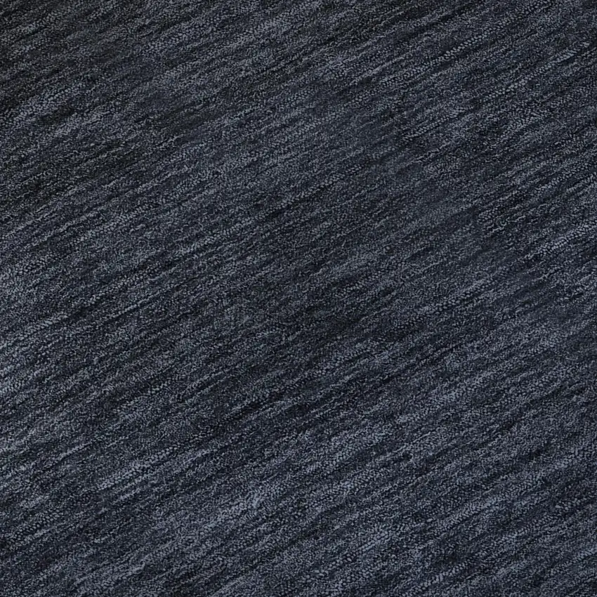 Navy Blue And Charcoal Ombre Washable Area Rug With UV Protection Photo 8