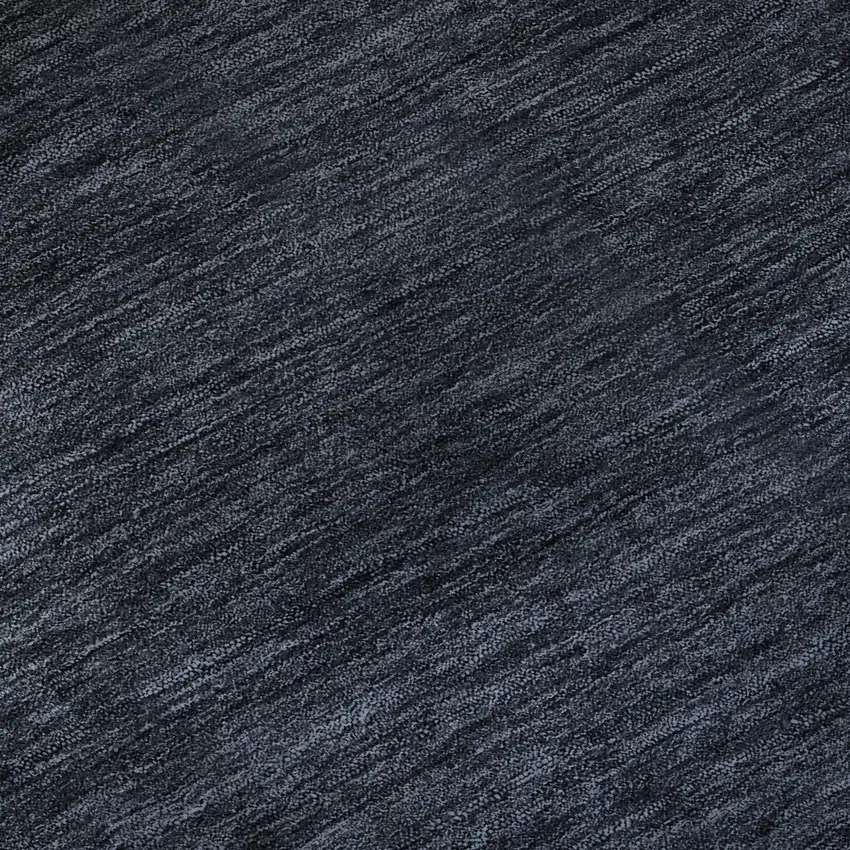 Navy Blue And Charcoal Ombre Washable Area Rug With UV Protection Photo 9