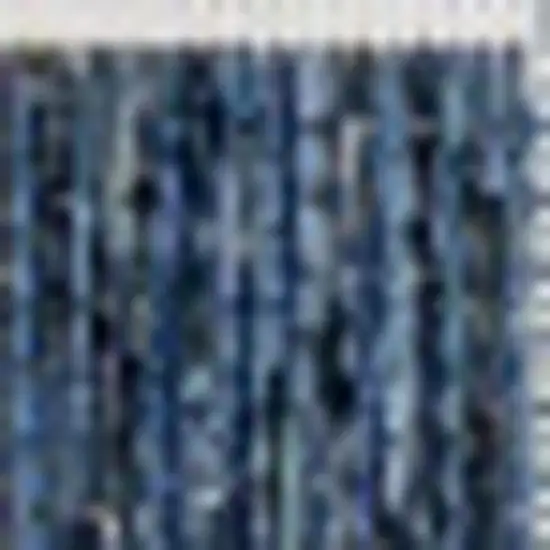 Navy Blue And Cream Geometric Indoor Outdoor Area Rug Photo 3