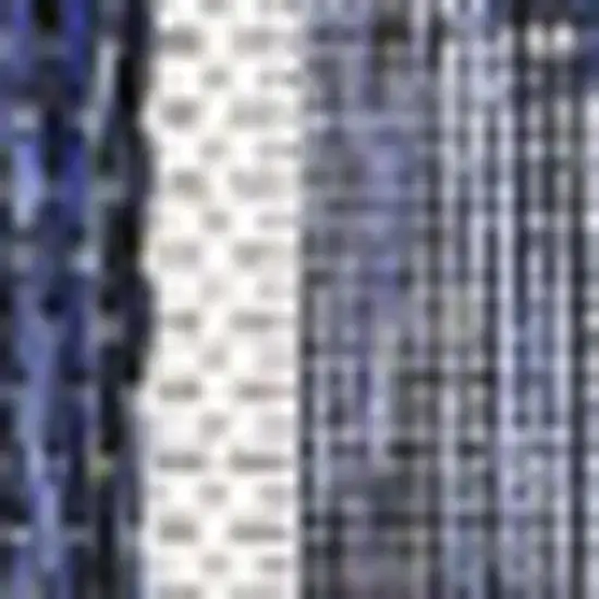 Navy Blue And Cream Geometric Indoor Outdoor Area Rug Photo 2