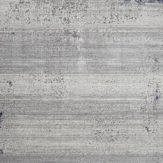 Navy Blue And Gray Abstract Distressed Area Rug Photo 5