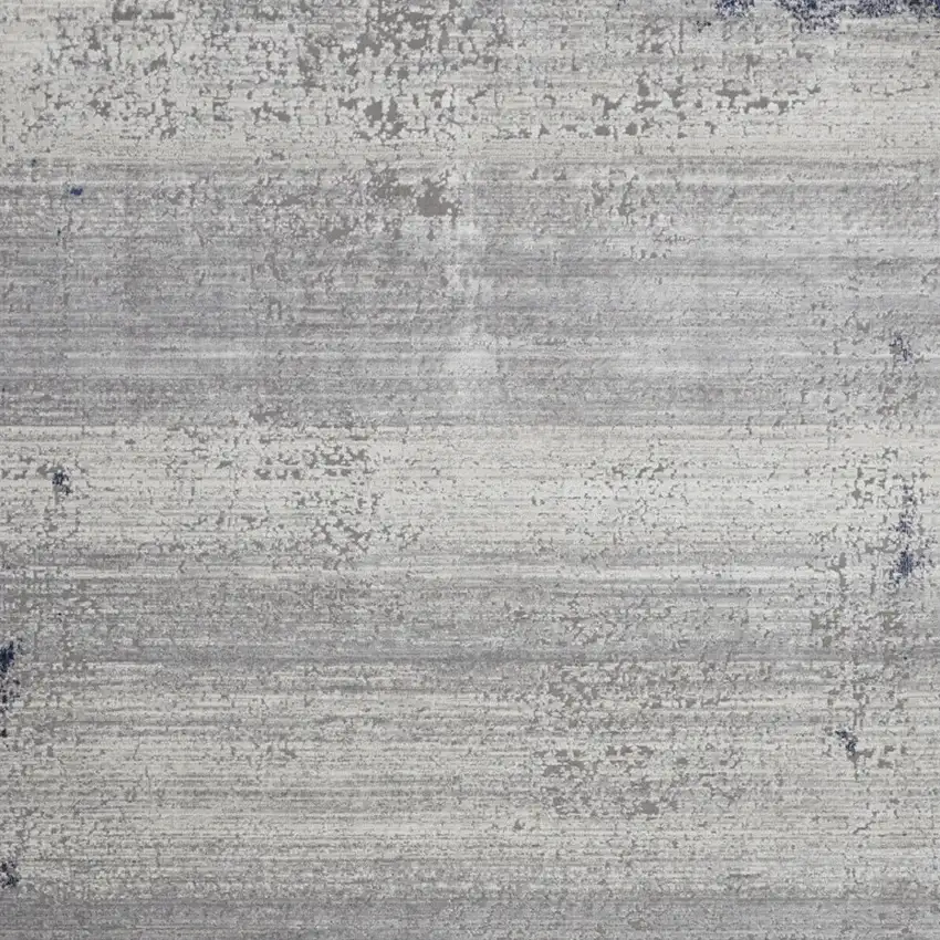 Navy Blue And Gray Abstract Distressed Area Rug Photo 5