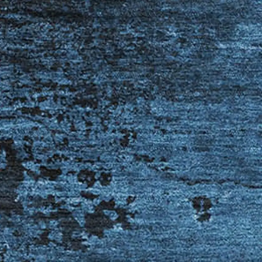 Navy Blue And Gray Abstract Washable Area Rug With UV Protection Photo 3