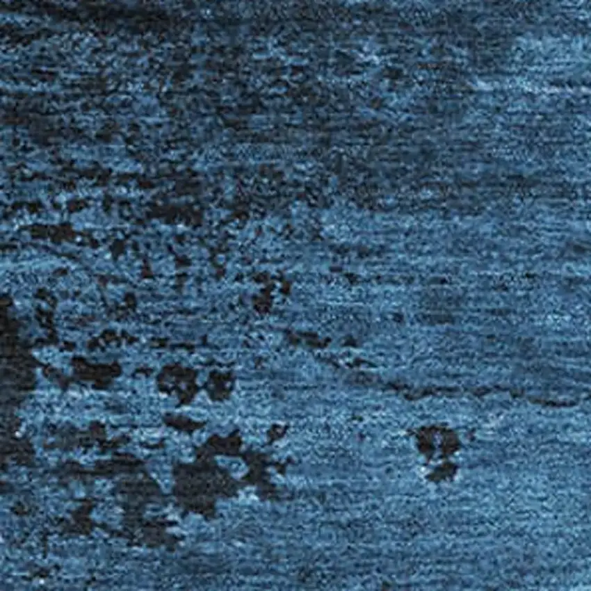 Navy Blue And Gray Abstract Washable Area Rug With UV Protection Photo 3