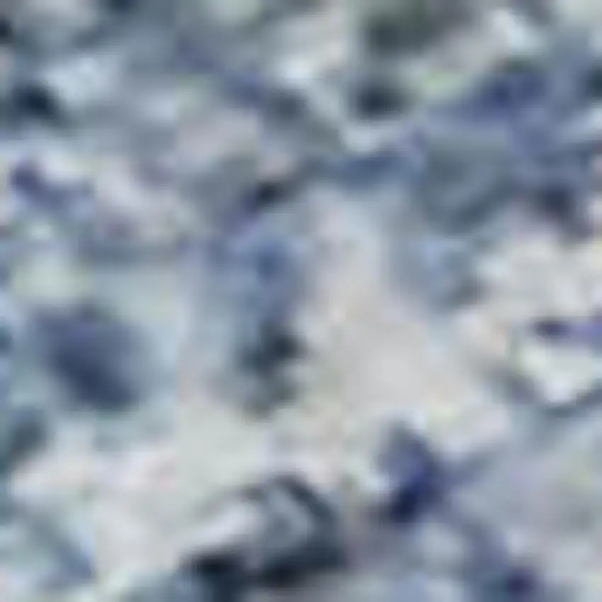 Navy Blue And Gray Abstract Washable Area Rug With UV Protection Photo 2