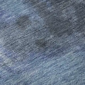 Photo of Navy Blue And Gray Abstract Washable Area Rug With UV Protection