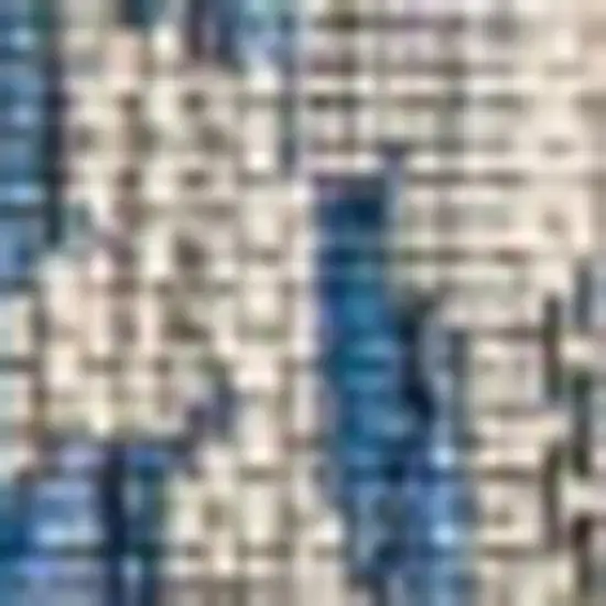 Navy Blue And Gray Medallion Indoor Outdoor Area Rug Photo 2