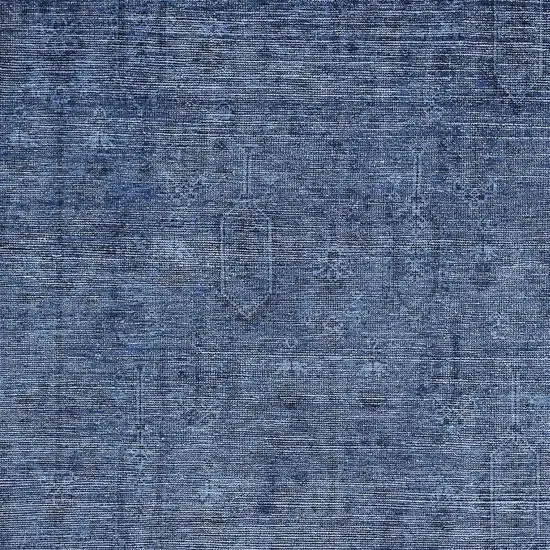 Navy Blue And Gray Southwestern Washable Area Rug With UV Protection Photo 3