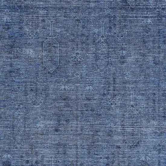 Navy Blue And Gray Southwestern Washable Area Rug With UV Protection Photo 3