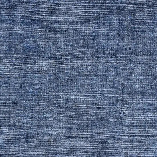 Navy Blue And Gray Southwestern Washable Area Rug With UV Protection Photo 3