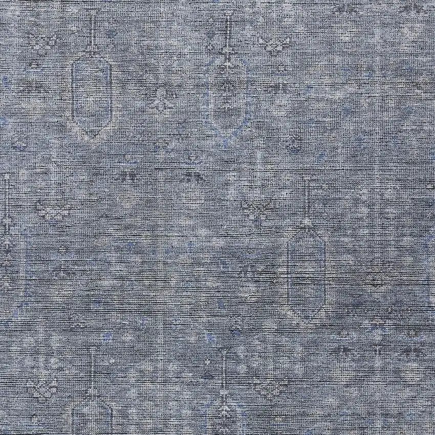 Navy Blue And Gray Southwestern Washable Indoor Outdoor Area Rug Photo 6