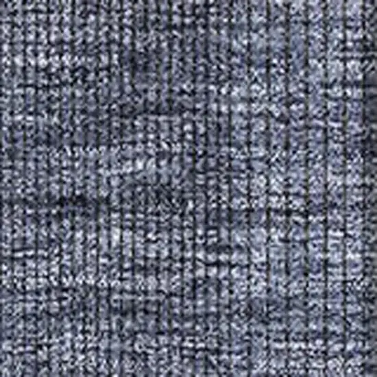 Navy Blue And Gray Striped Washable Area Rug With UV Protection Photo 3