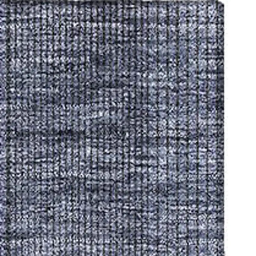 Navy Blue And Gray Striped Washable Area Rug With UV Protection Photo 4