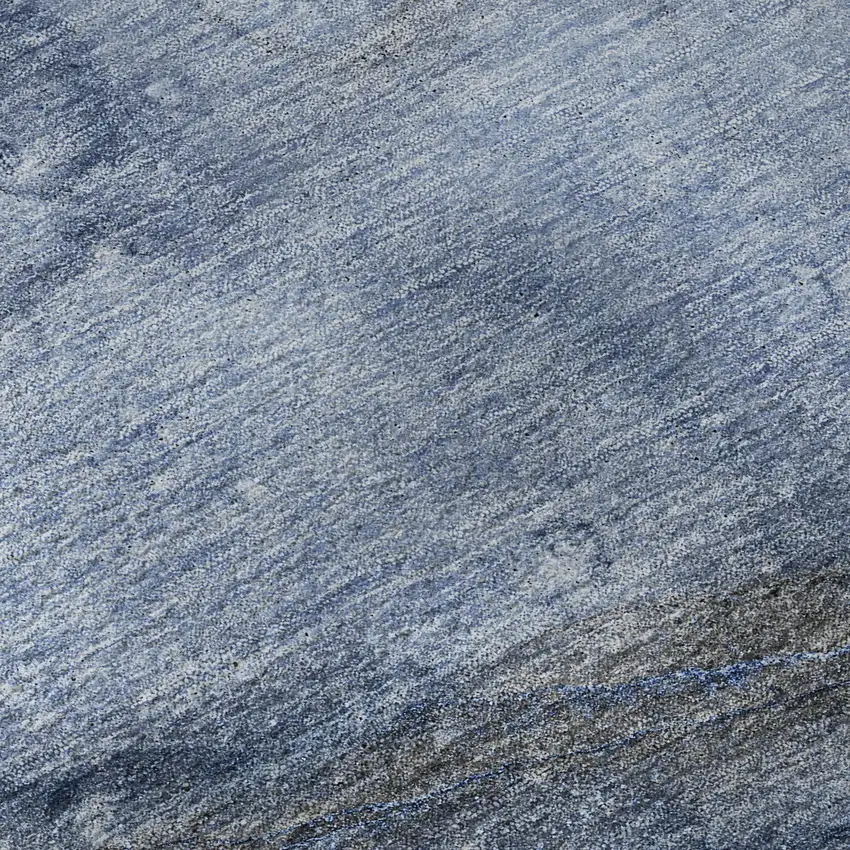 Navy Blue And Ivory Abstract Washable Area Rug With UV Protection Photo 9