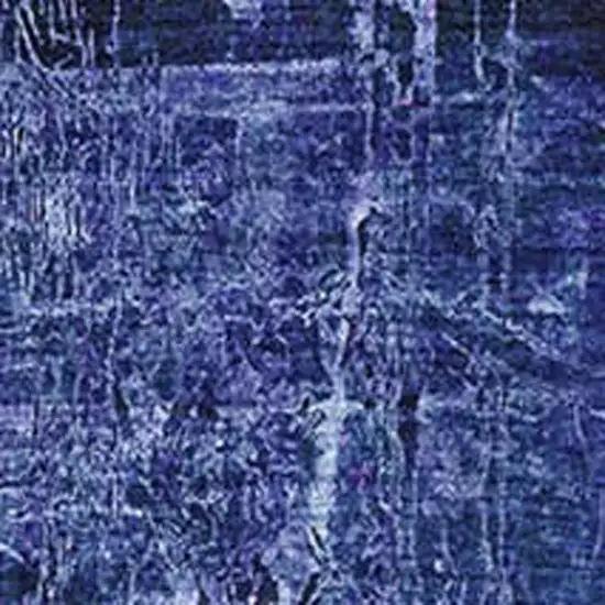 Navy Blue And Ivory Abstract Washable Area Rug With UV Protection Photo 3