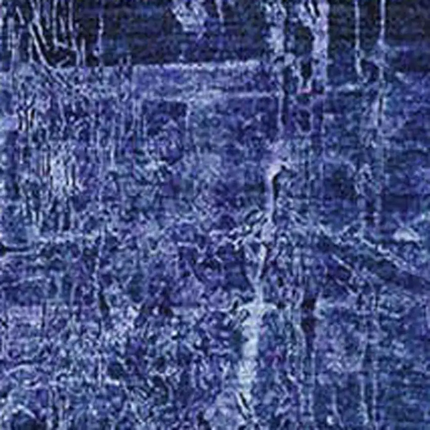 Navy Blue And Ivory Abstract Washable Area Rug With UV Protection Photo 3