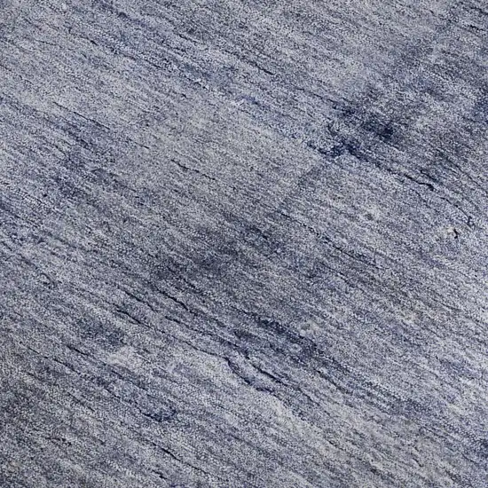 Navy Blue And Ivory Abstract Washable Area Rug With UV Protection Photo 6