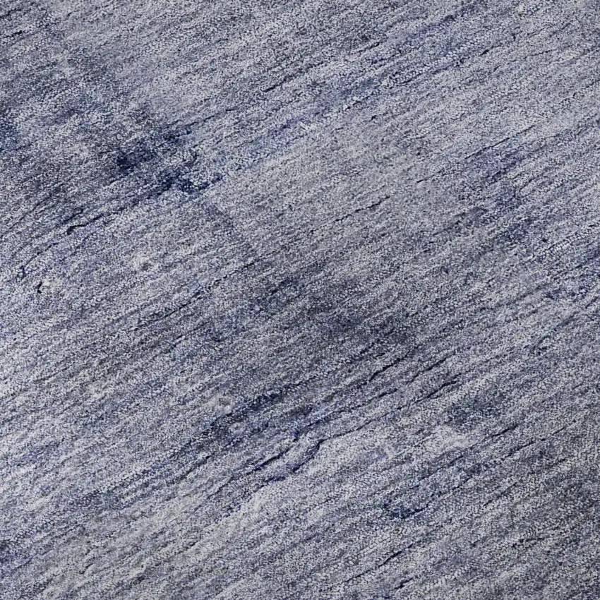 Navy Blue And Ivory Abstract Washable Area Rug With UV Protection Photo 9