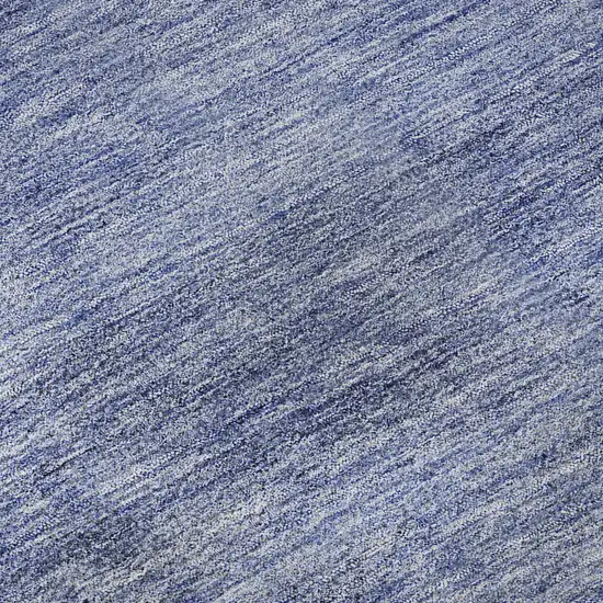 Navy Blue And Ivory Abstract Washable Area Rug With UV Protection Photo 9