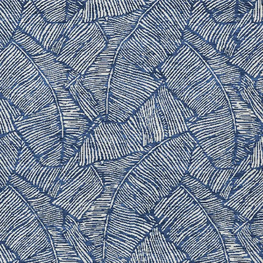 Navy Blue And Ivory Floral Washable Indoor Outdoor Area Rug Photo 7