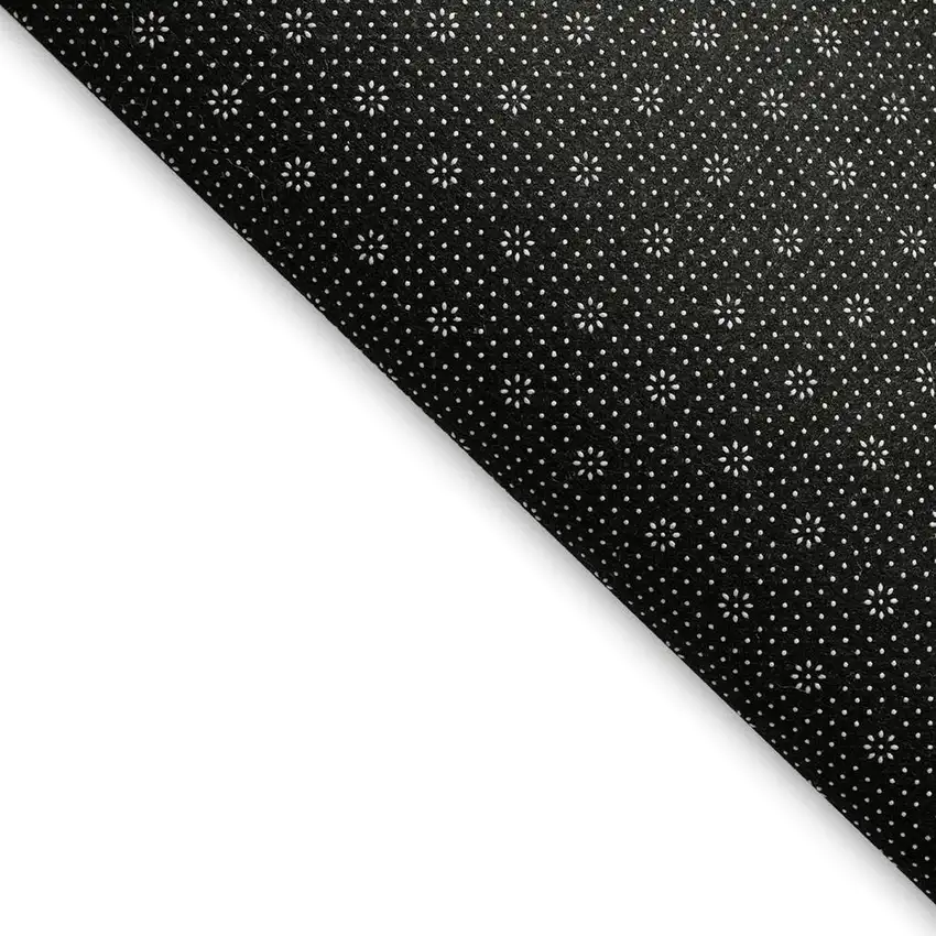 Navy Blue And Ivory Geometric Washable Area Rug With UV Protection Photo 3