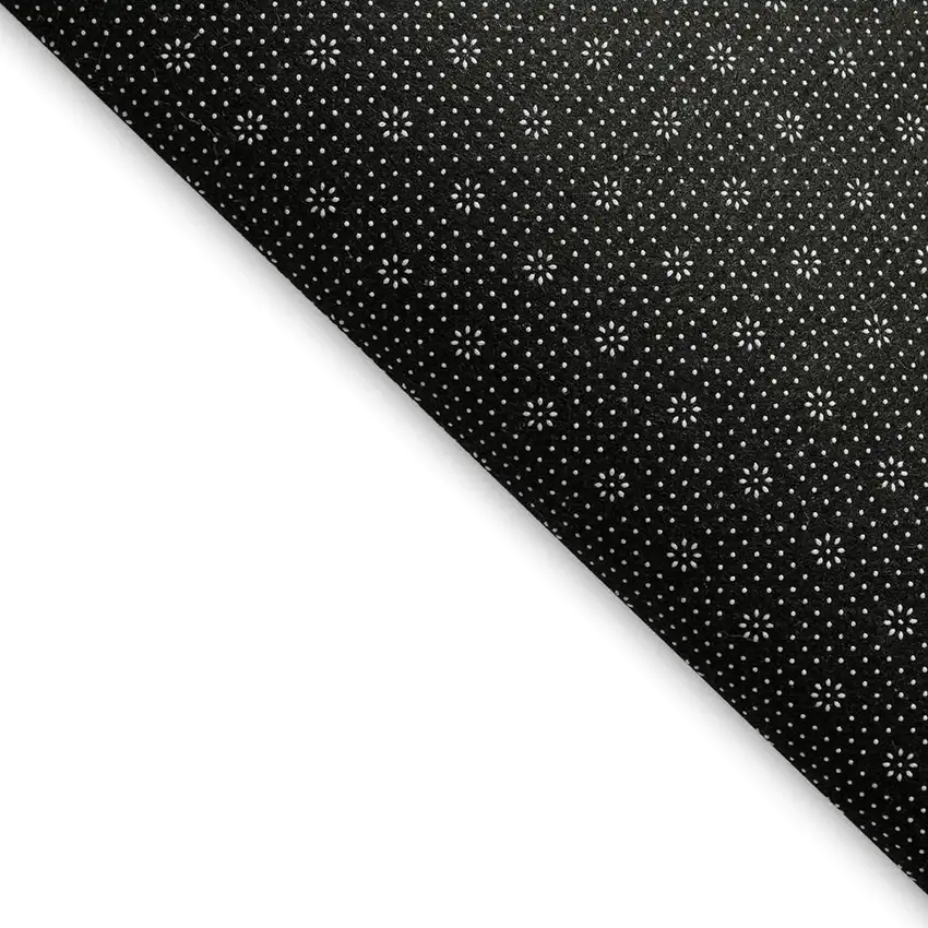 Navy Blue And Ivory Geometric Washable Area Rug With UV Protection Photo 3