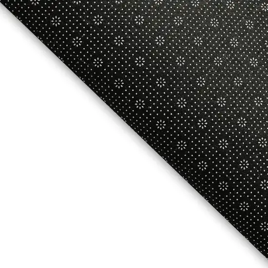 Navy Blue And Ivory Geometric Washable Area Rug With UV Protection Photo 3