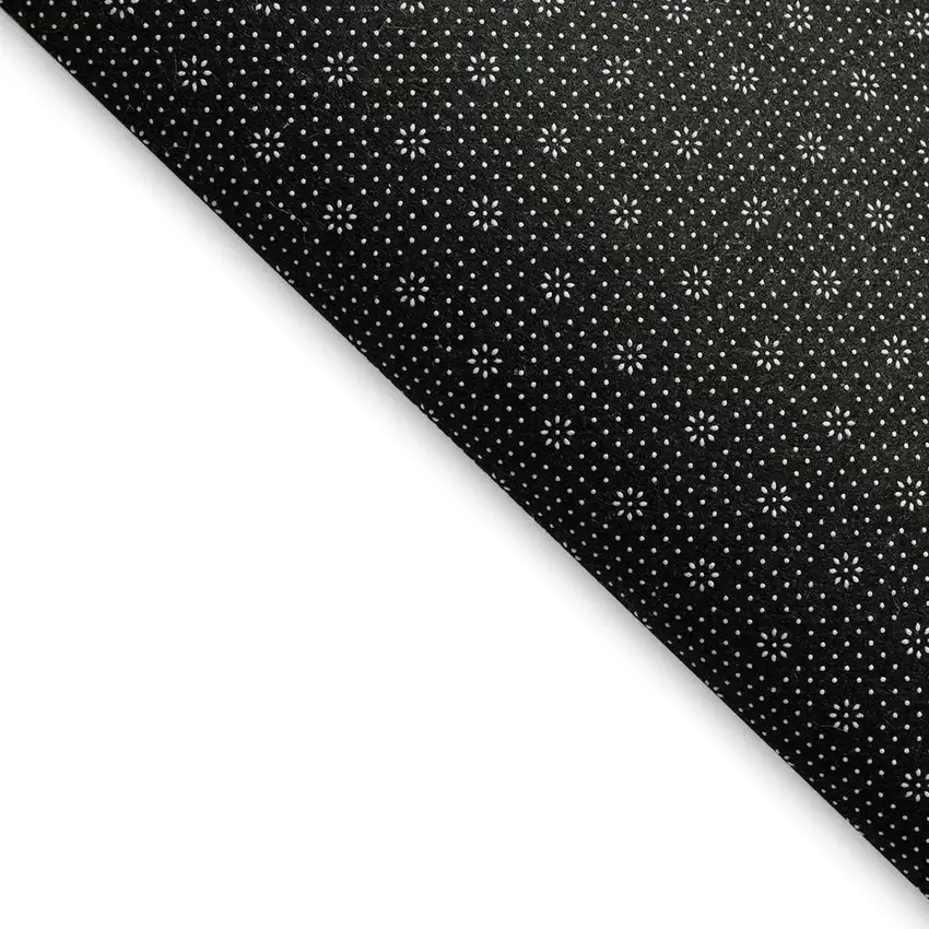 Navy Blue And Ivory Geometric Washable Area Rug With UV Protection Photo 3