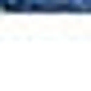 Photo of Navy Blue And Ivory Geometric Washable Indoor Outdoor Area Rug