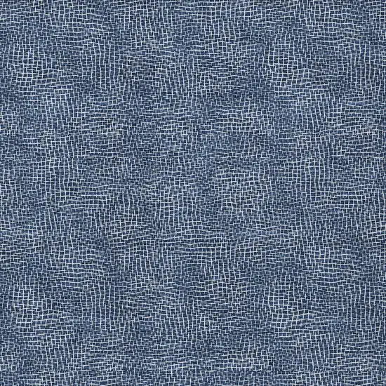 Navy Blue And Ivory Geometric Washable Indoor Outdoor Area Rug Photo 5