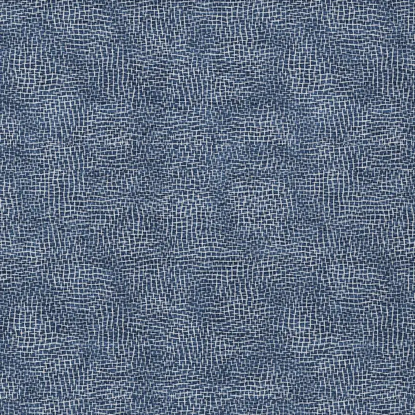 Navy Blue And Ivory Geometric Washable Indoor Outdoor Area Rug Photo 5