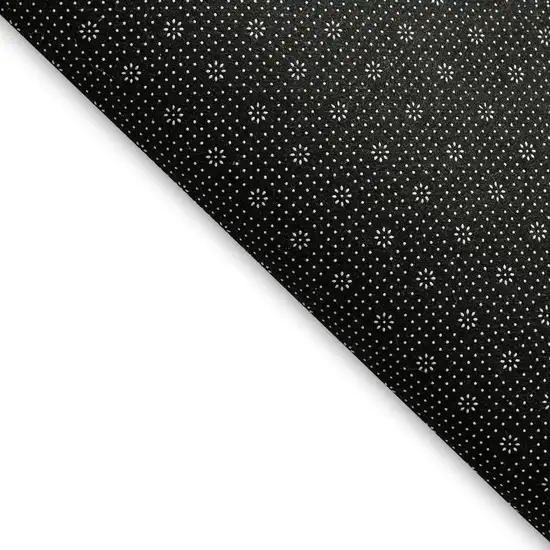 Navy Blue And Ivory Plaid Washable Area Rug With UV Protection Photo 2