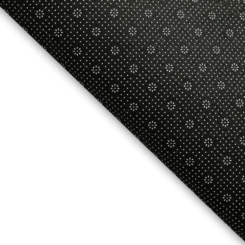 Navy Blue And Ivory Plaid Washable Area Rug With UV Protection Photo 2