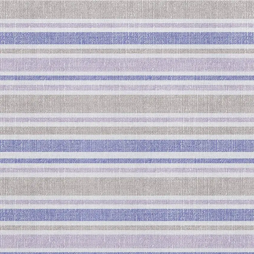 Navy Blue And Lavender Striped Washable Area Rug With UV Protection Photo 2