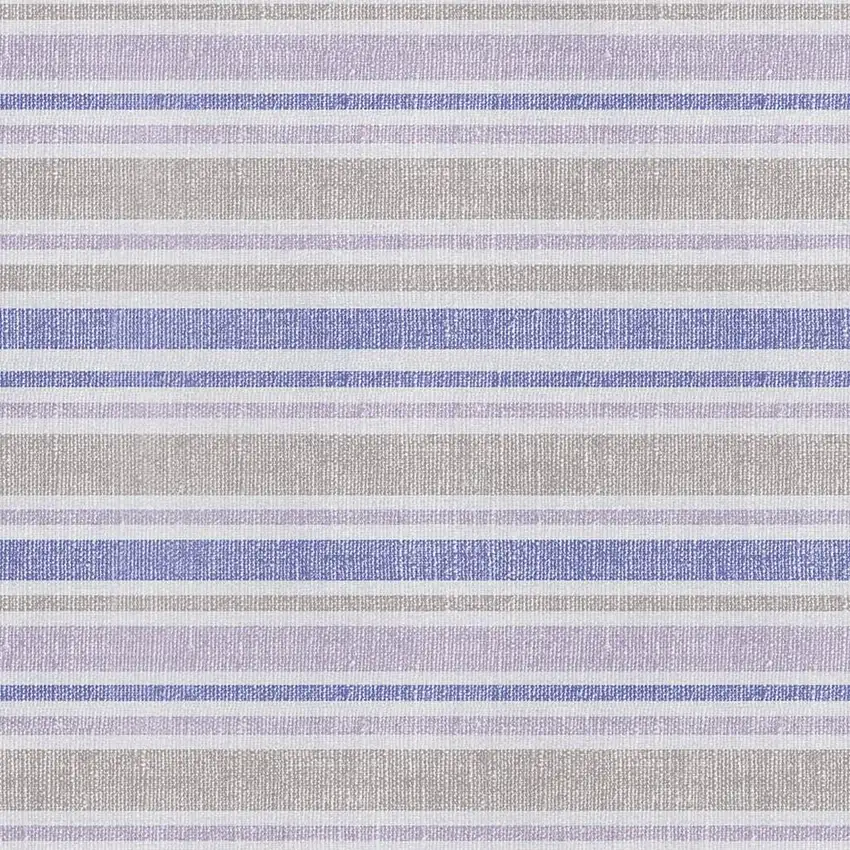 Navy Blue And Lavender Striped Washable Area Rug With UV Protection Photo 2
