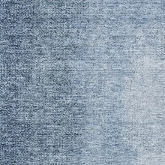Navy Blue And Sky Blue Abstract Washable Indoor Outdoor Area Rug Photo 6