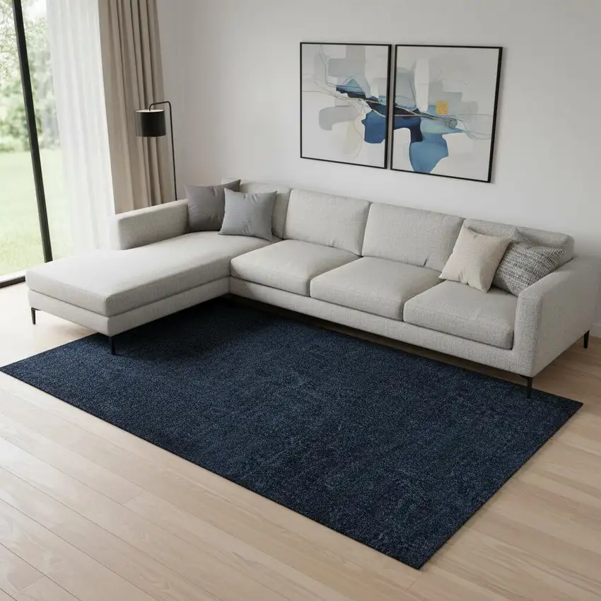 Navy Blue Area Rug Photo 1